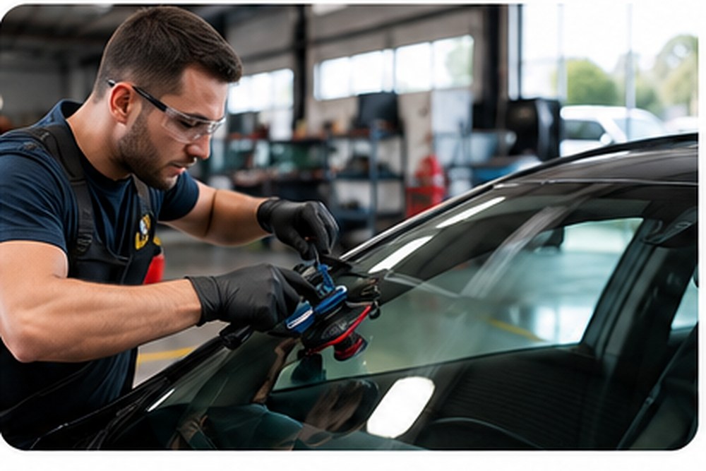 Mobile auto glass service